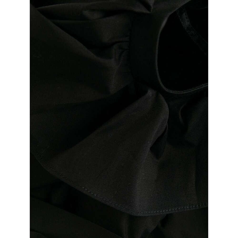 Carolina Herrera Black Ruffled Neckline Dress Size 8 black - Picture 9 of 12